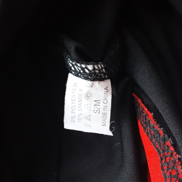 Black and Red- Steam Punk Leggings with Mesh - SHEIN - Size Small - Picture 7 of 8